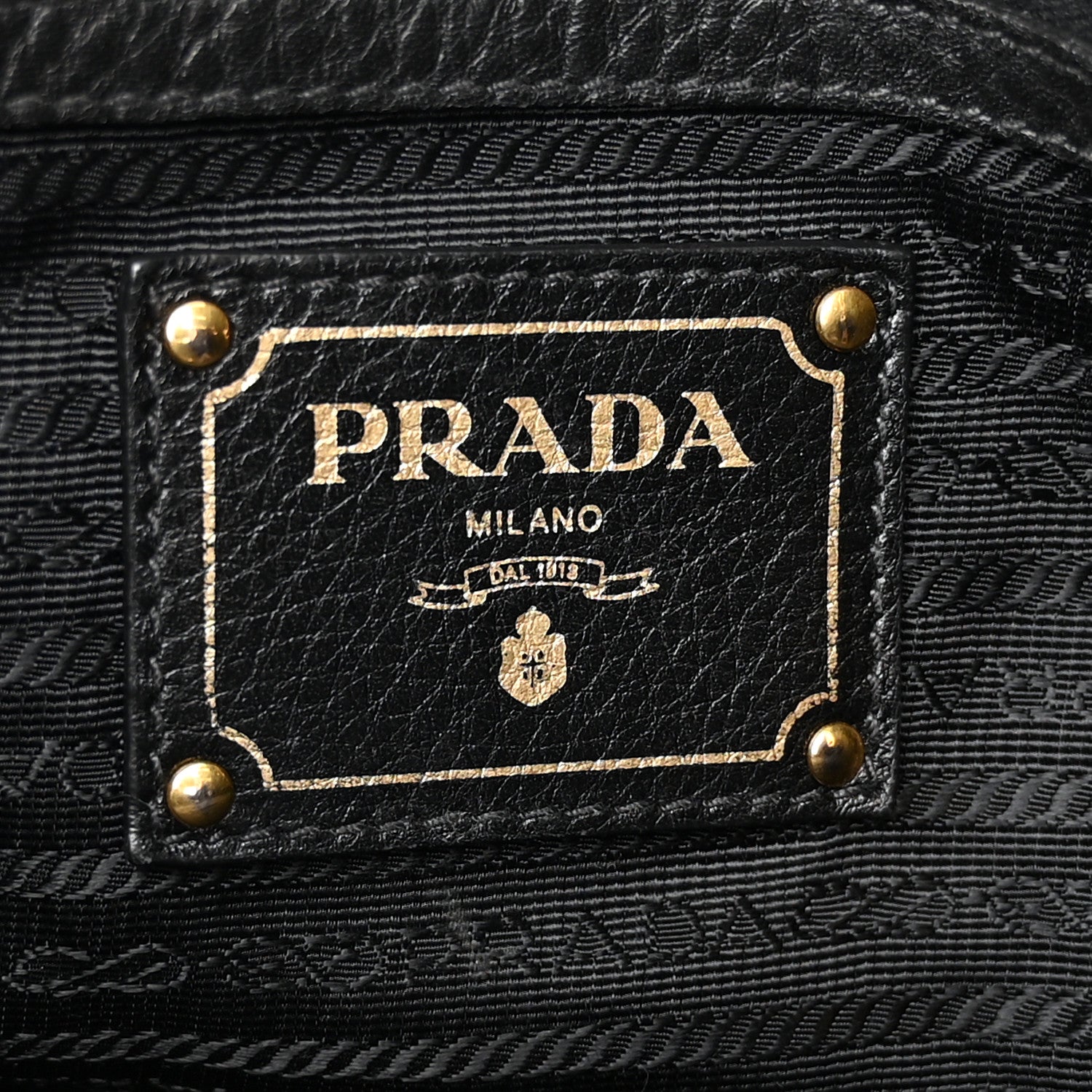 Prada Vitello Daino Shoulder Bag Black 6 of 18