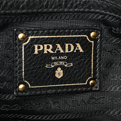 Prada Vitello Daino Shoulder Bag Black 6 of 18