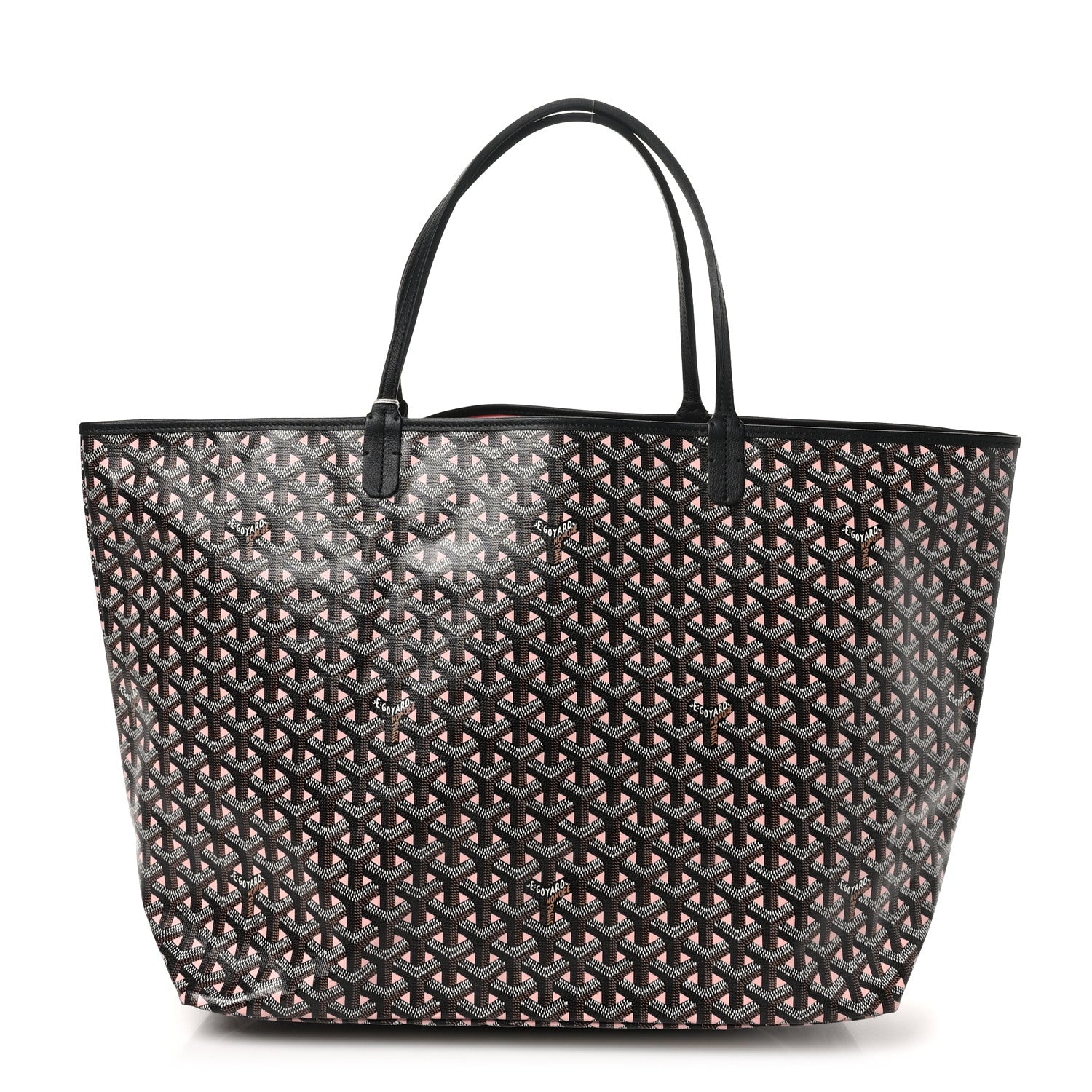 Goyard Goyardine Saint Louis Claire Voie GM Black Pink 1 of 11