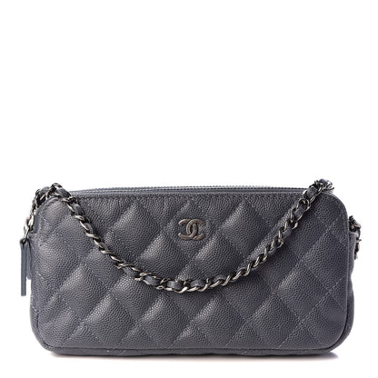 Chanel Caviar Quilted Small Clutch With Chain Grey 1 of 11