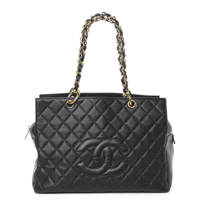 Chanel Caviar Quilted Grand Timeless Tote GTT Black 1 of 10
