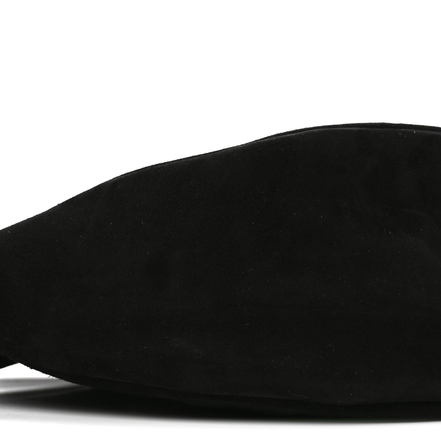 Suede Small Slouchy Banana Bag Black