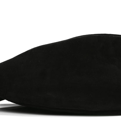 The Row Suede Small Slouchy Banana Bag Black 8 of 9