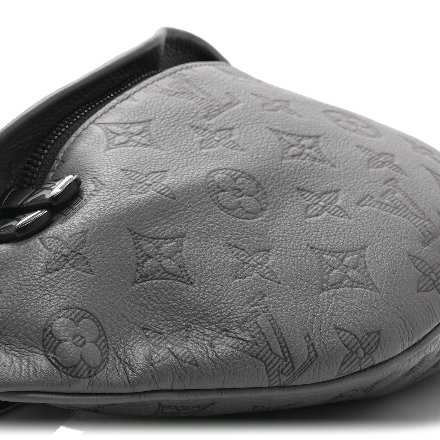 Louis Vuitton Calfskin Monogram Shadow Discovery Bumbag PM Gray 8 of 9