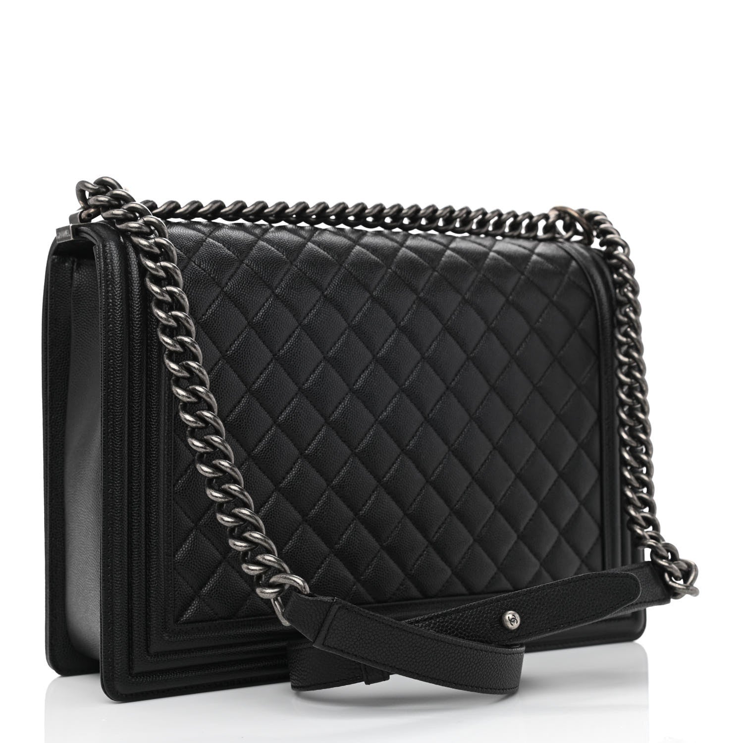 Chanel Caviar Quilted Large Boy Flap Black 3 of 11