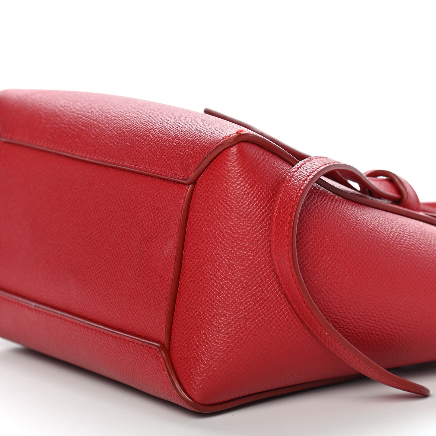 Grained Calfskin Nano Belt Bag Coquelicot