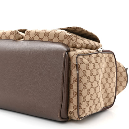 Gucci Monogram Web Medium Diaper Bag Beige Ebony 11 of 14