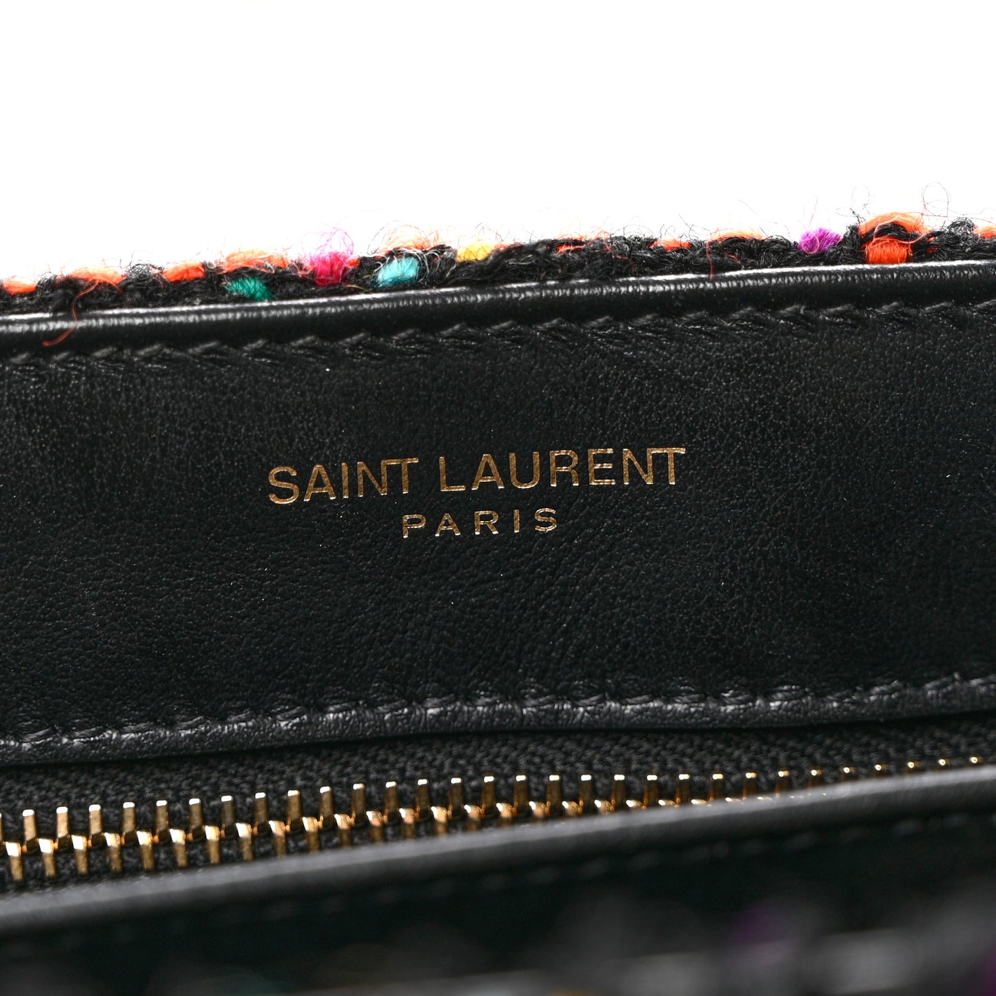 Tweed Toy Loulou Shoulder Bag Black