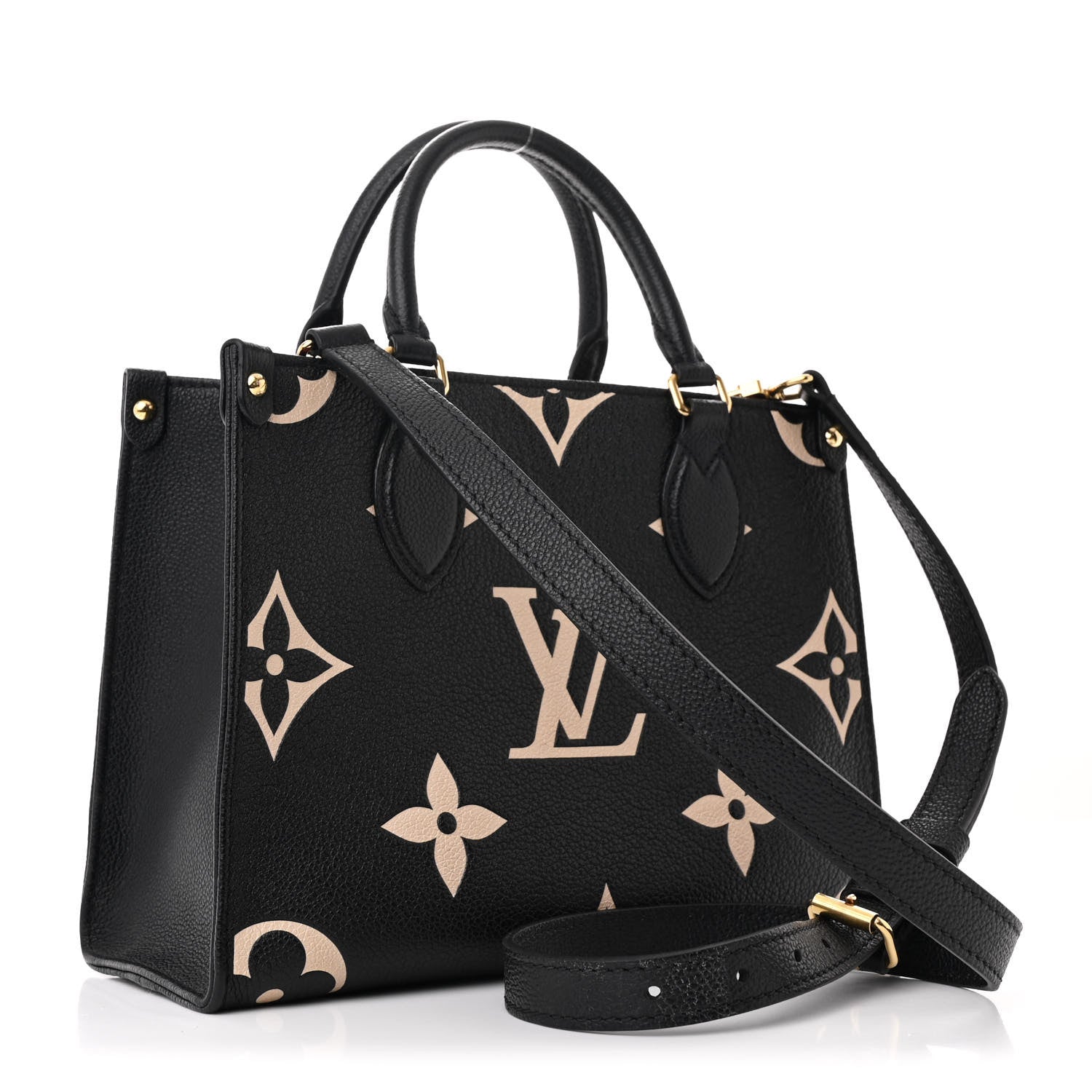 Louis Vuitton Empreinte Monogram Giant Onthego PM Black Beige 3 of 9