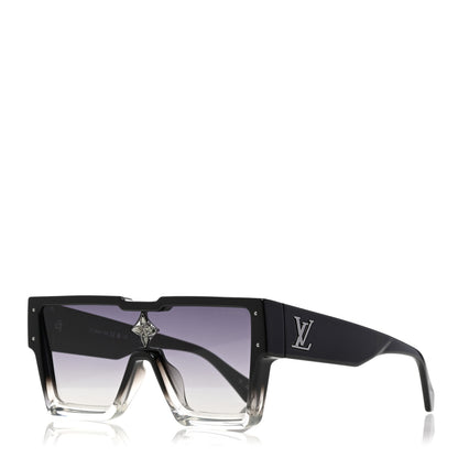 Louis Vuitton Acetate Swarovski Crystal Cyclone Sunglasses Z1736W Black 1 of 8