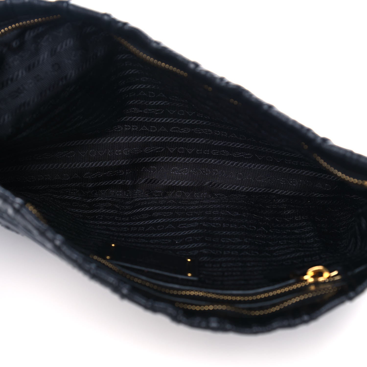 Prada Nappa Gaufre Clutch Nero Black 5 of 11