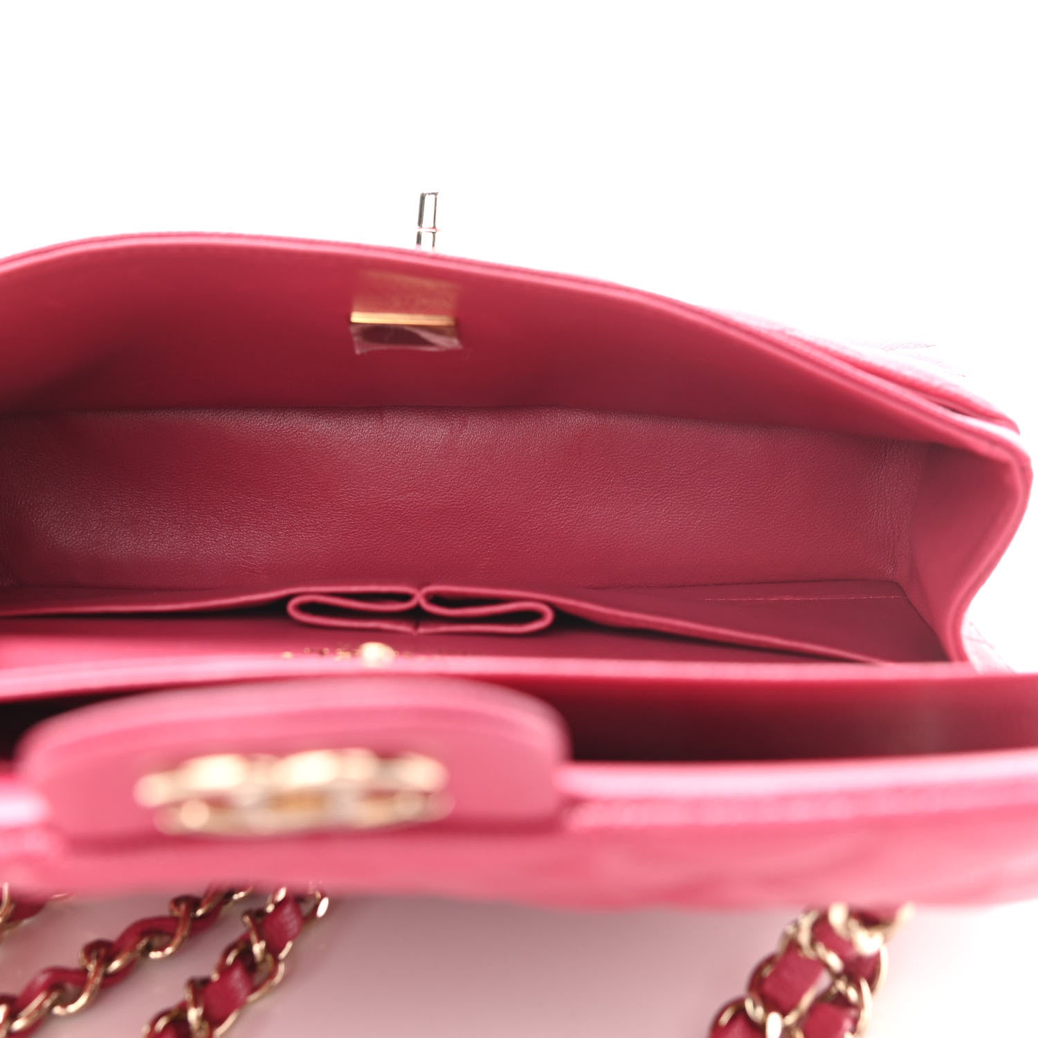 Chanel Caviar Quilted Small Double Flap Dark Pink 4 of 10