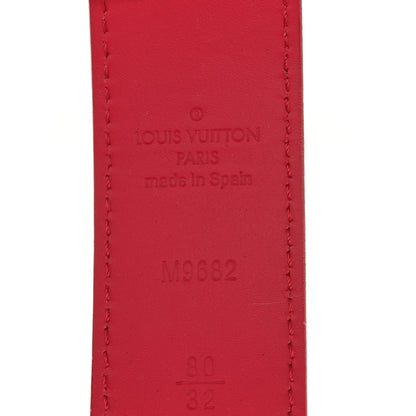 Louis Vuitton Monogram Multicolor LV Cut Reversible Belt 80 32 White 3 of 5