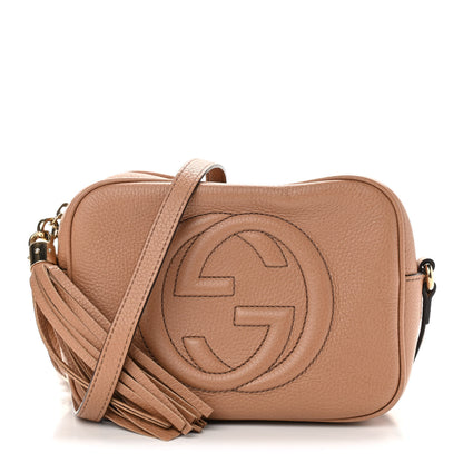 Gucci Pebbled Calfskin Small Soho Disco Bag Camelia 1 of 10