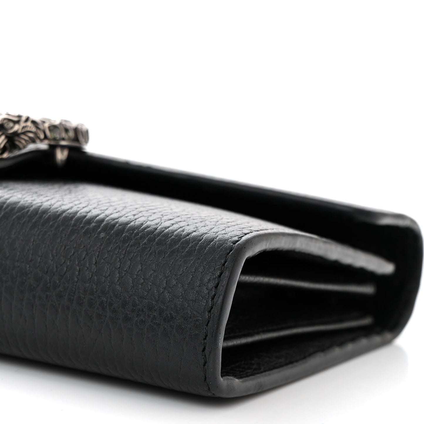 Calfskin Mini Dionysus Chain Wallet Black