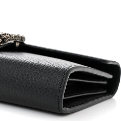 Gucci Calfskin Mini Dionysus Chain Wallet Black 10 of 13
