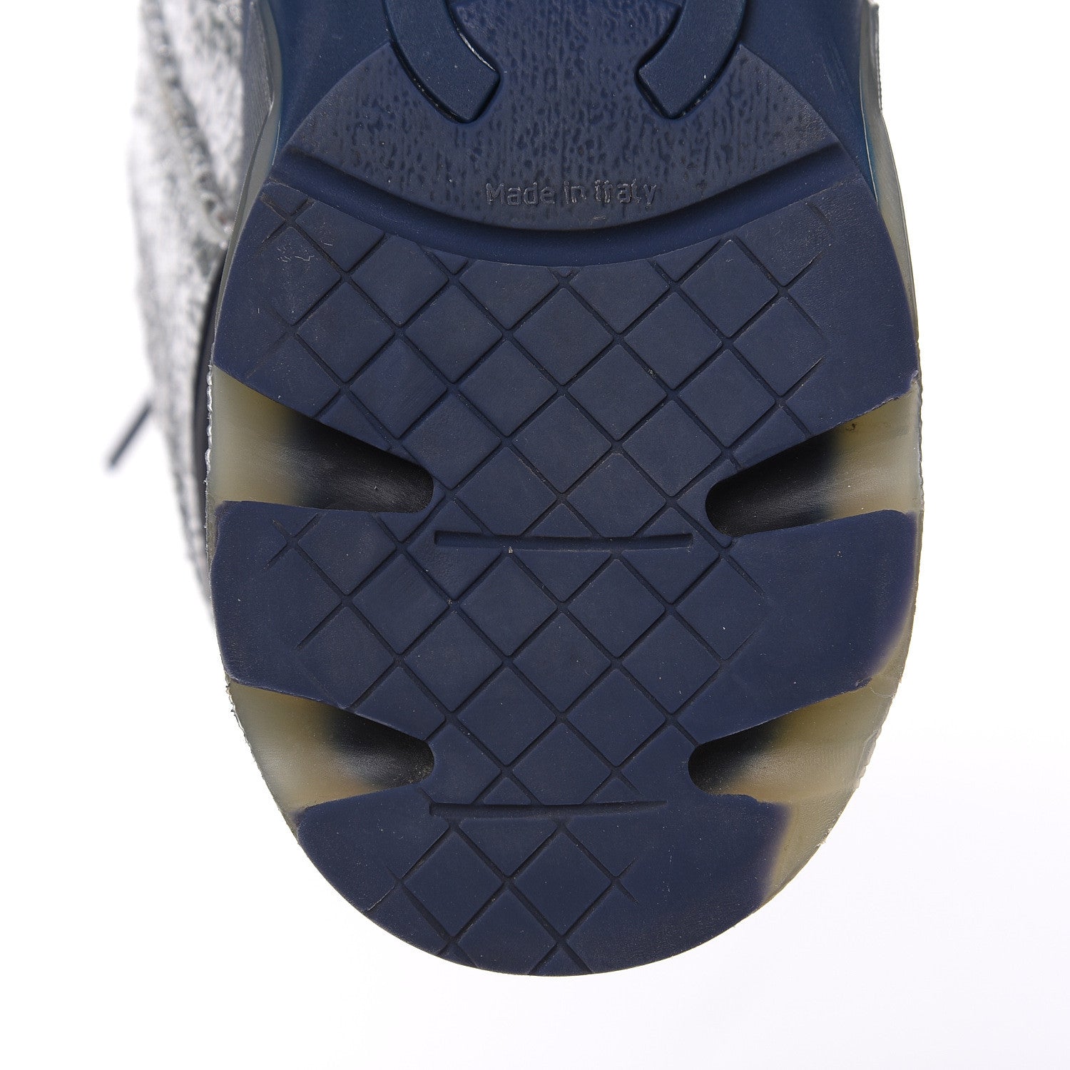Chanel Metallic Crackled Calfskin CC Sneakers 39 Silver 13 of 13
