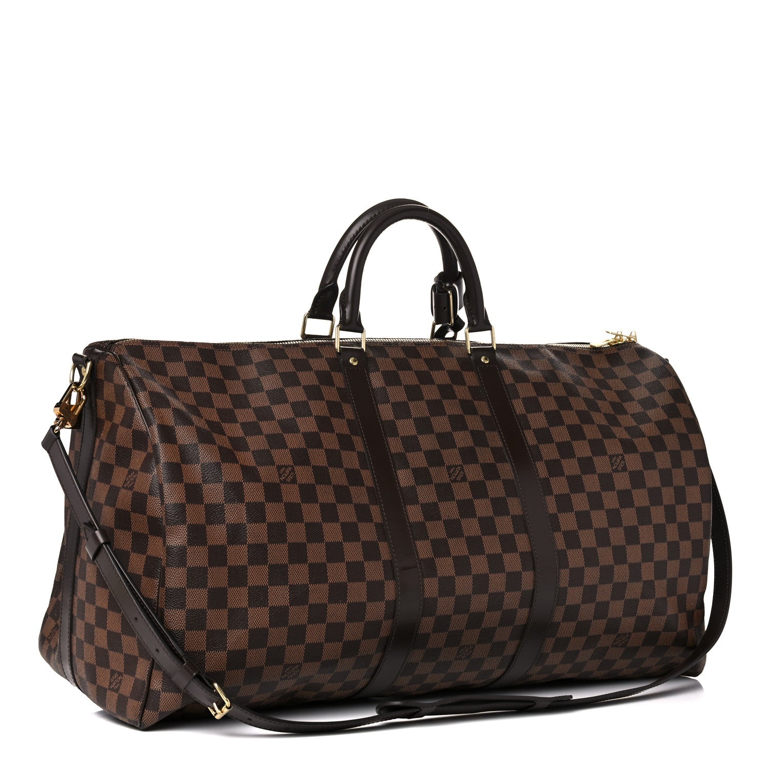 Louis Vuitton Damier Ebene Keepall Bandouliere 55 3 of 19