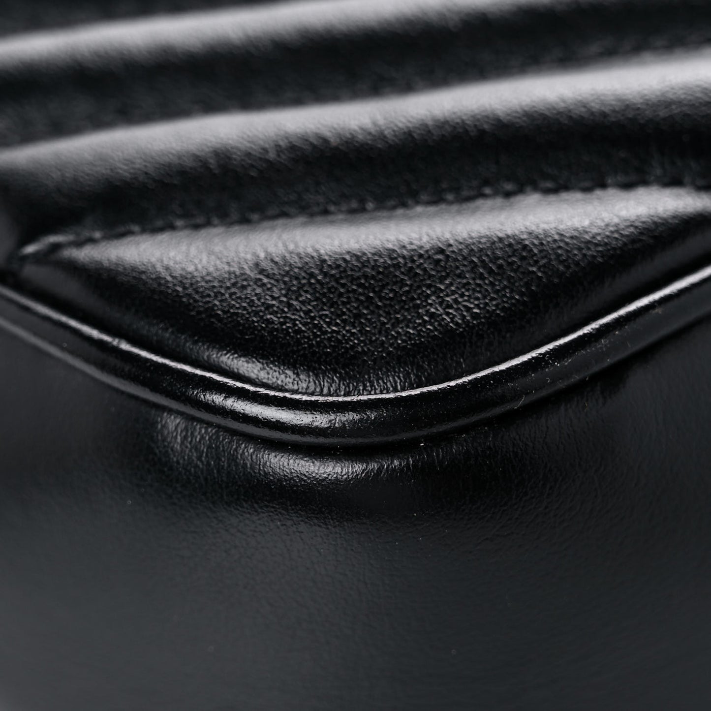 Calfskin Matelasse Monogram Lou Camera Bag Black