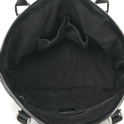 Gucci Nylon Monogram Medium GG Charm Dome Satchel Black 5 of 12