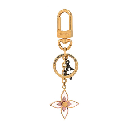 Louis Vuitton Monogram Blooming Flowers BB Bag Charm Key Holder Dore 1 of 4