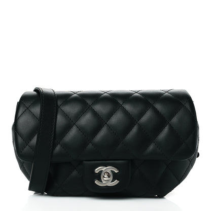 Chanel Calfskin Quilted CC Uniform Flap Belt Bag Black 1 of 11