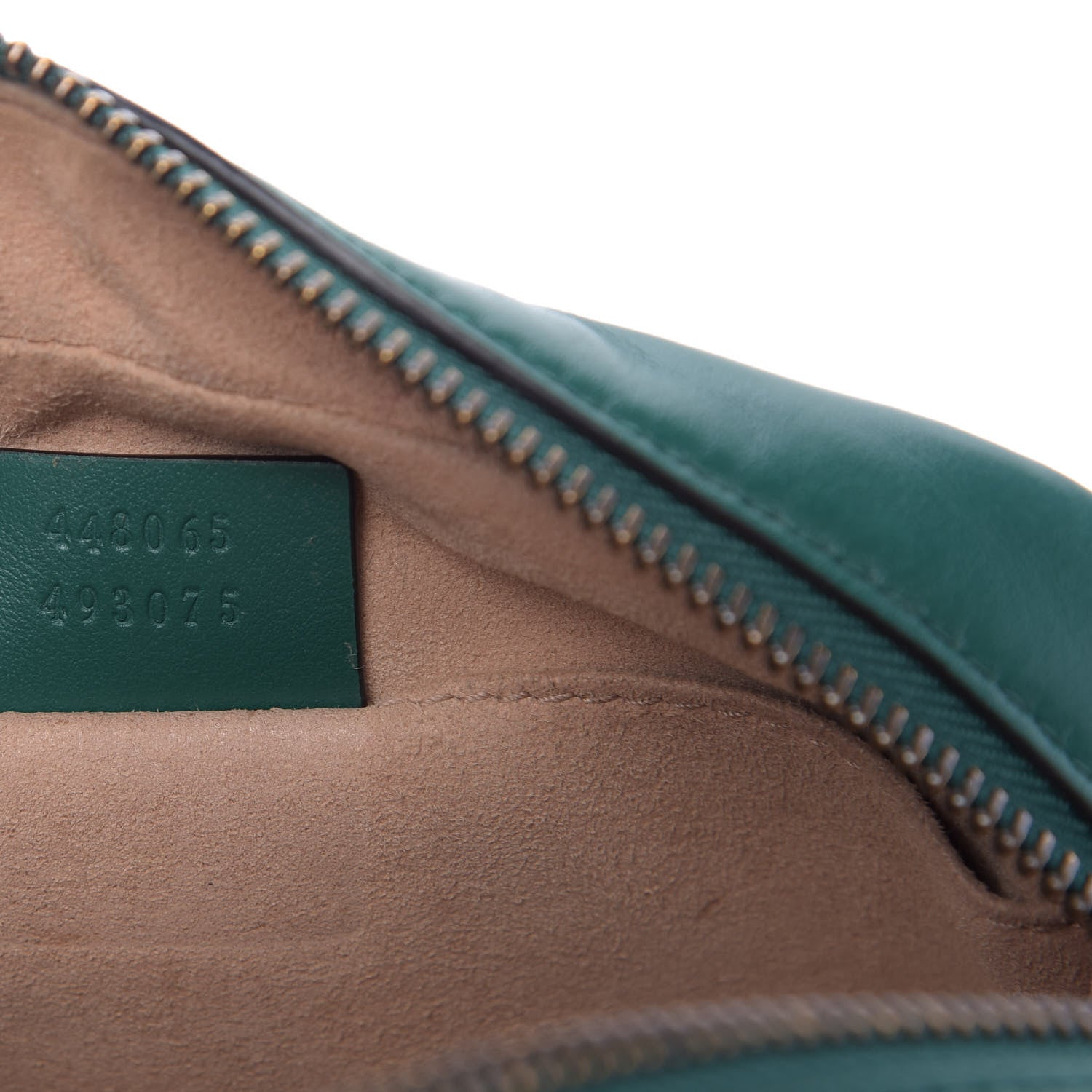 Gucci Calfskin Matelasse Mini GG Marmont Chain Shoulder Bag Emerald Green 9 of 9