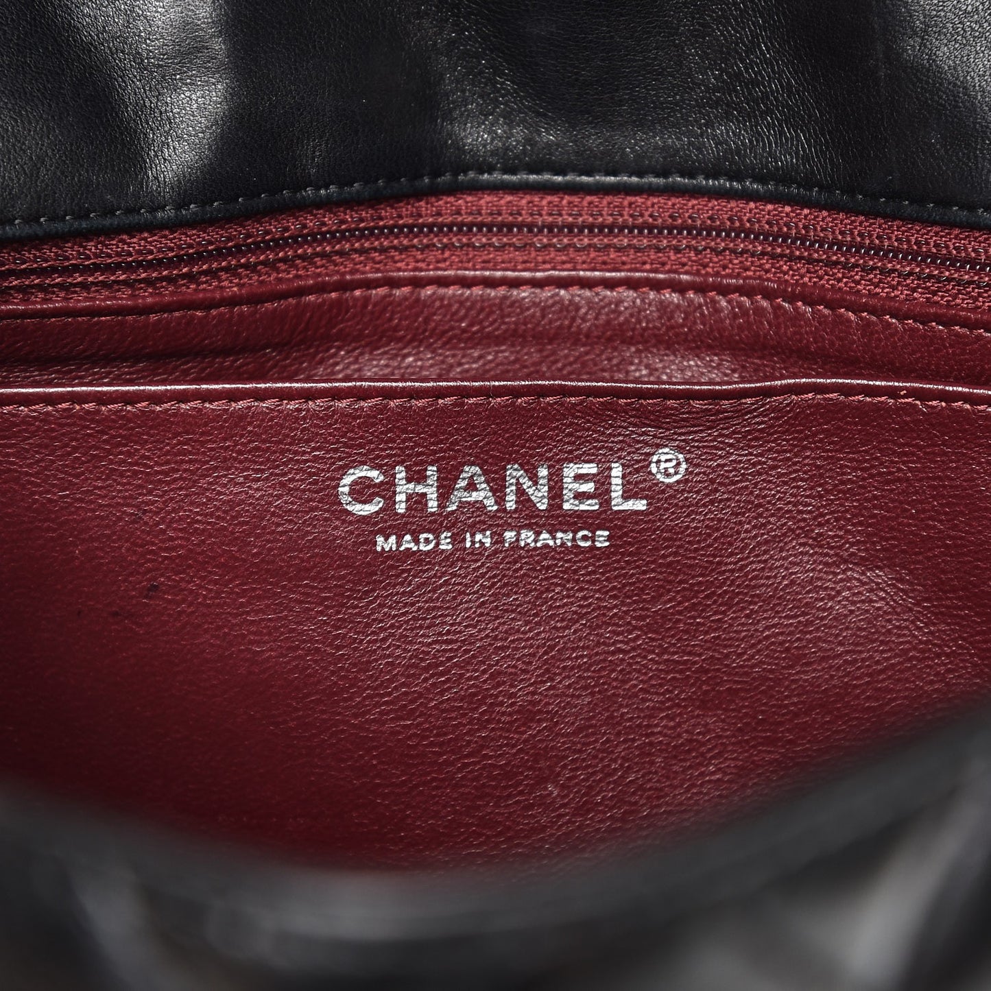 Lambskin Quilted Jumbo Single Flap Black