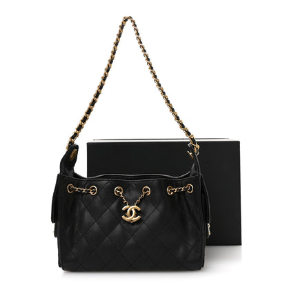 Chanel Caviar Quilted Mini Chanel 25 Handbag Black 11 of 11