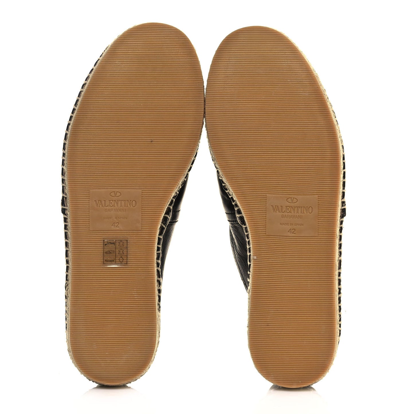 Calfskin Mens Espadrilles 42 Black