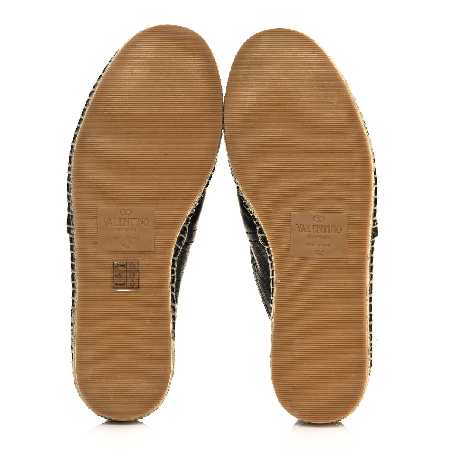 Valentino Garavani Calfskin Mens Espadrilles 42 Black 5 of 10