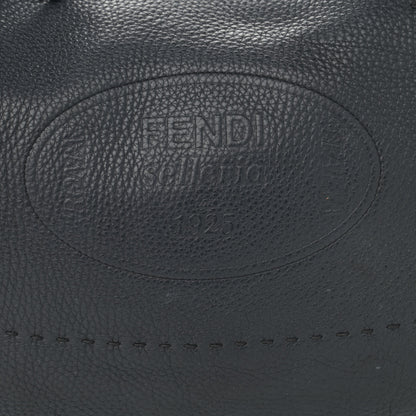 Fendi Calfskin Romano Selleria Hobo Black 8 of 15