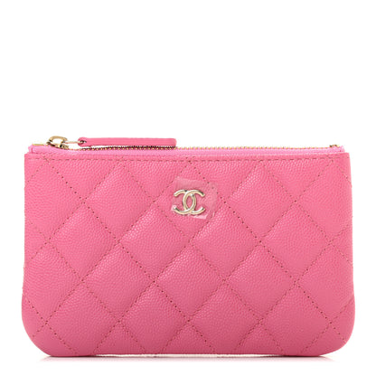 Chanel Caviar Quilted Small Cosmetic Case Pink 1 of 7