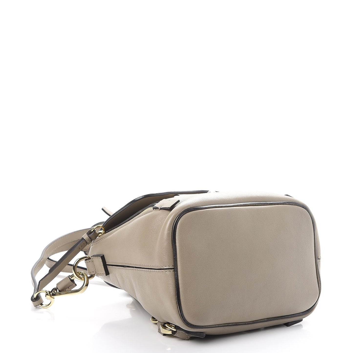Suede Calfskin Mini Faye Backpack Motty Grey