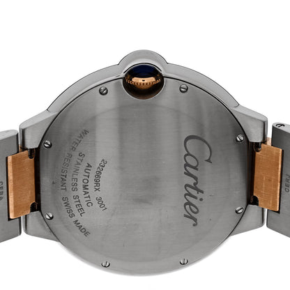 Cartier Stainless Steel 18K Pink Gold 42mm Ballon Bleu De Cartier Automatic Watch Chocolate 4 of 4