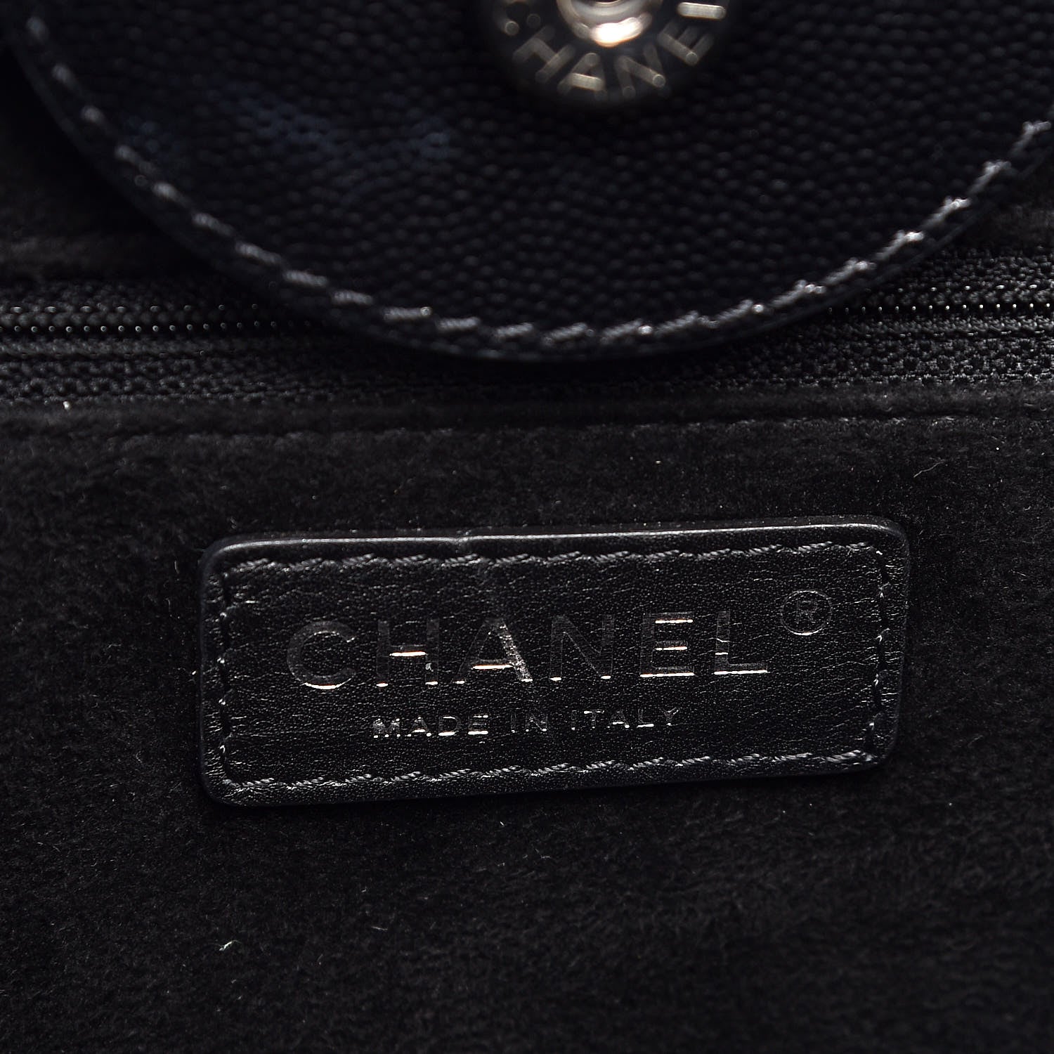 Chanel Caviar Large Studded Deauville Tote Black 8 of 10