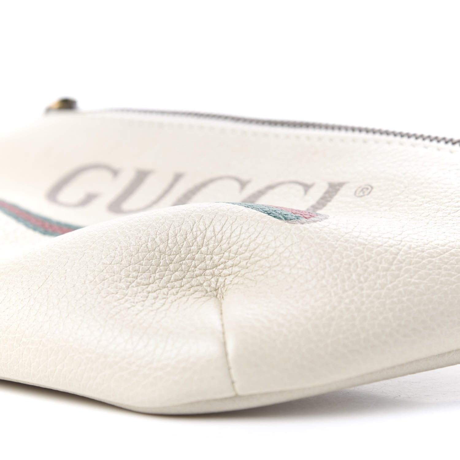 Gucci Grained Calfskin Small Logo Belt Bag White 6 of 10