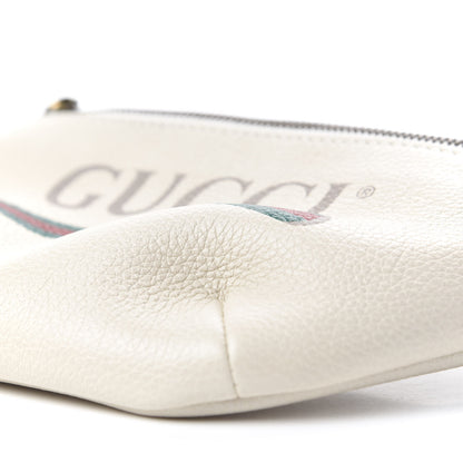 Gucci Grained Calfskin Small Logo Belt Bag White 6 of 10