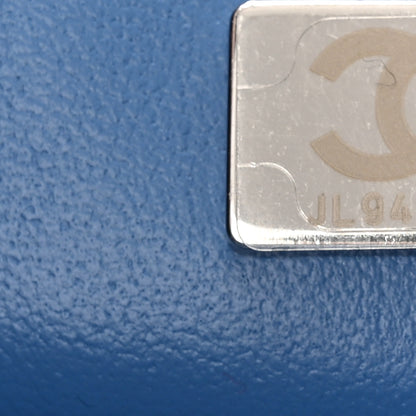 Chanel Denim Quilted Camellia Sweetheart Mini Flap Blue 7 of 11