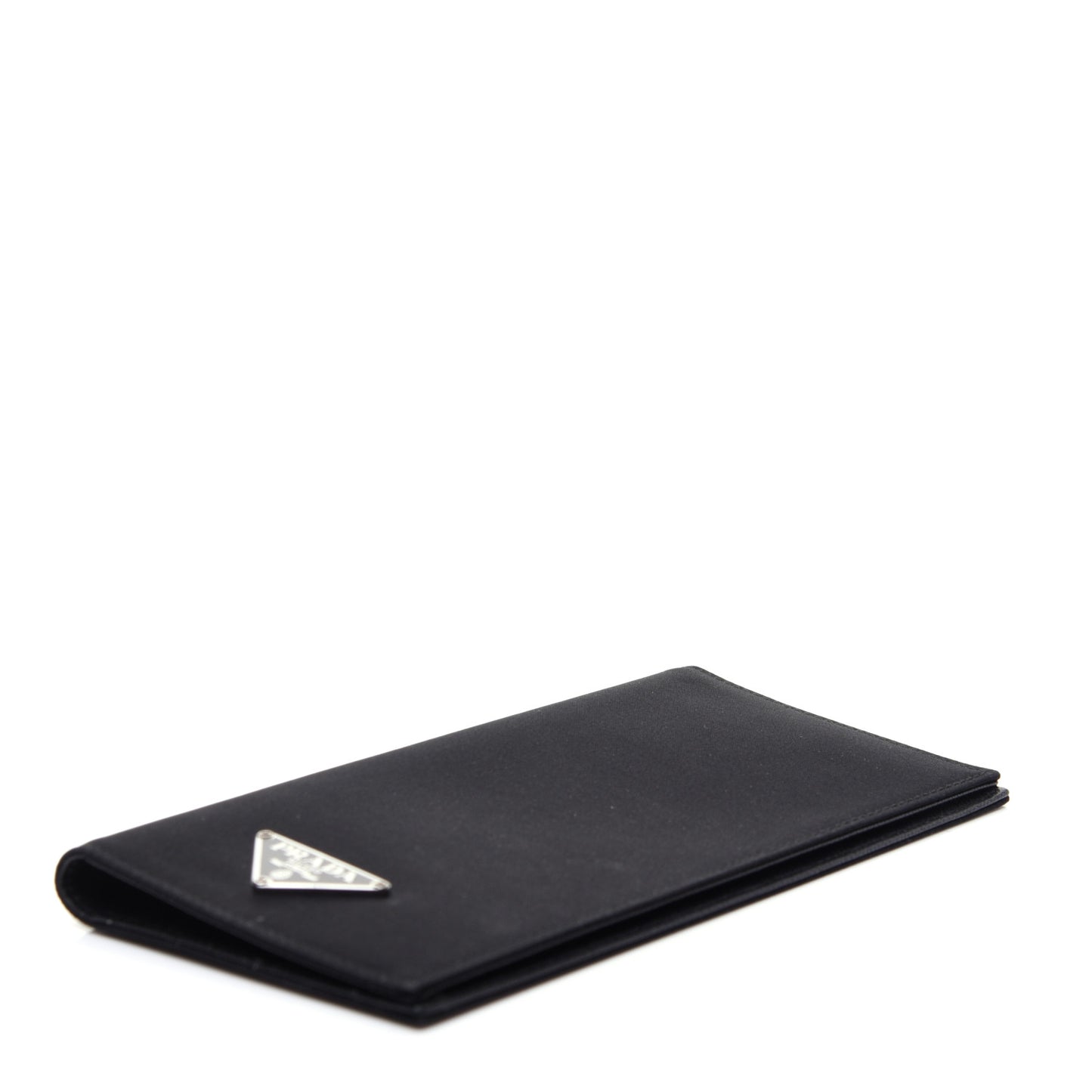 Canvas Saffiano Metal Checkbook Cover Black