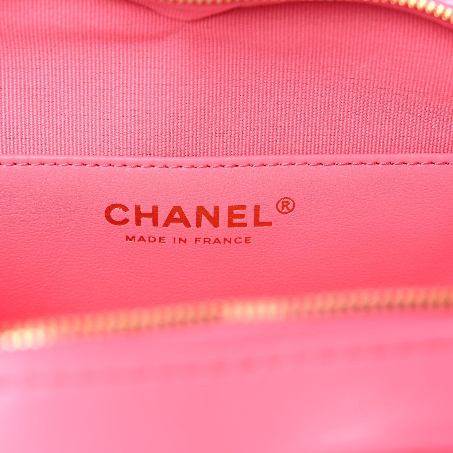 Chanel Lambskin Quilted CC In Love Heart Bag Pink 6 of 10