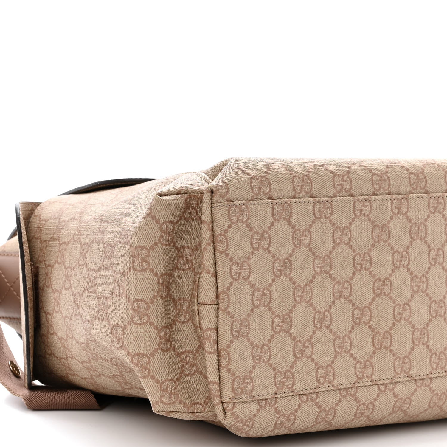 Gucci GG Supreme Monogram Messenger Diaper Bag Beige 9 of 10