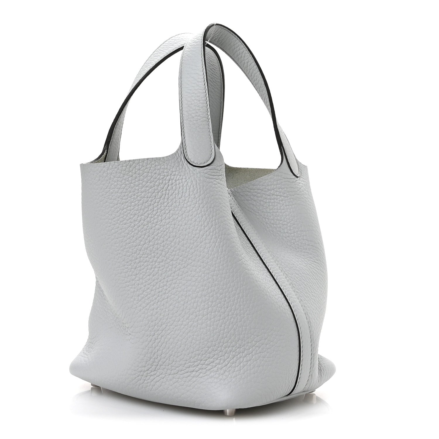 Hermes Taurillon Clemence Picotin Lock 18 PM Bleu Pale 3 of 13