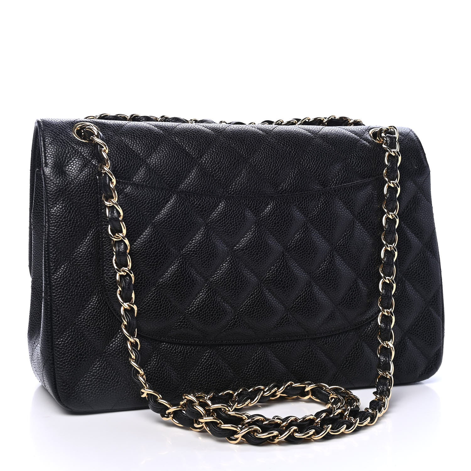Chanel Caviar Quilted Jumbo Double Flap Black 2 of 4
