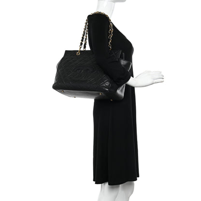 Chanel Caviar Quilted Grand Timeless Tote GTT Black 2 of 13