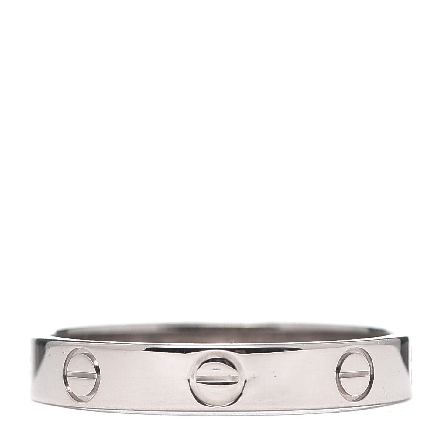 18K White Gold 3.5mm LOVE Wedding Band Ring 58 8.25