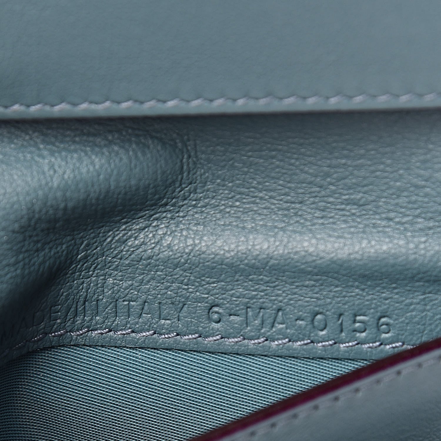 Christian Dior Bullcalf Diorissimo Medium Envelope Wallet Sky Blue 7 of 8