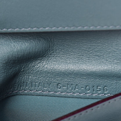 Christian Dior Bullcalf Diorissimo Medium Envelope Wallet Sky Blue 7 of 8