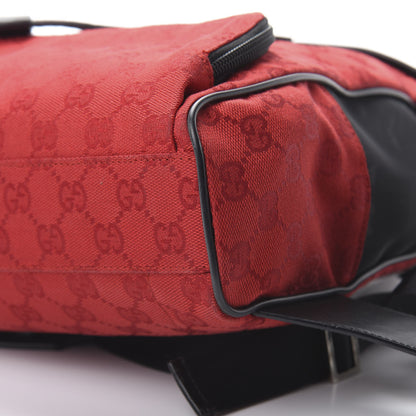 Gucci Nylon Monogram Flap Backpack Red 9 of 10