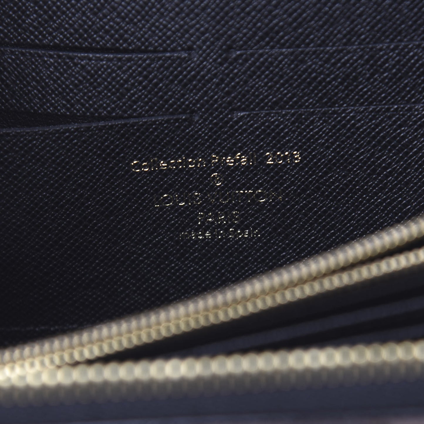 Damier Paillettes Zippy Wallet Black